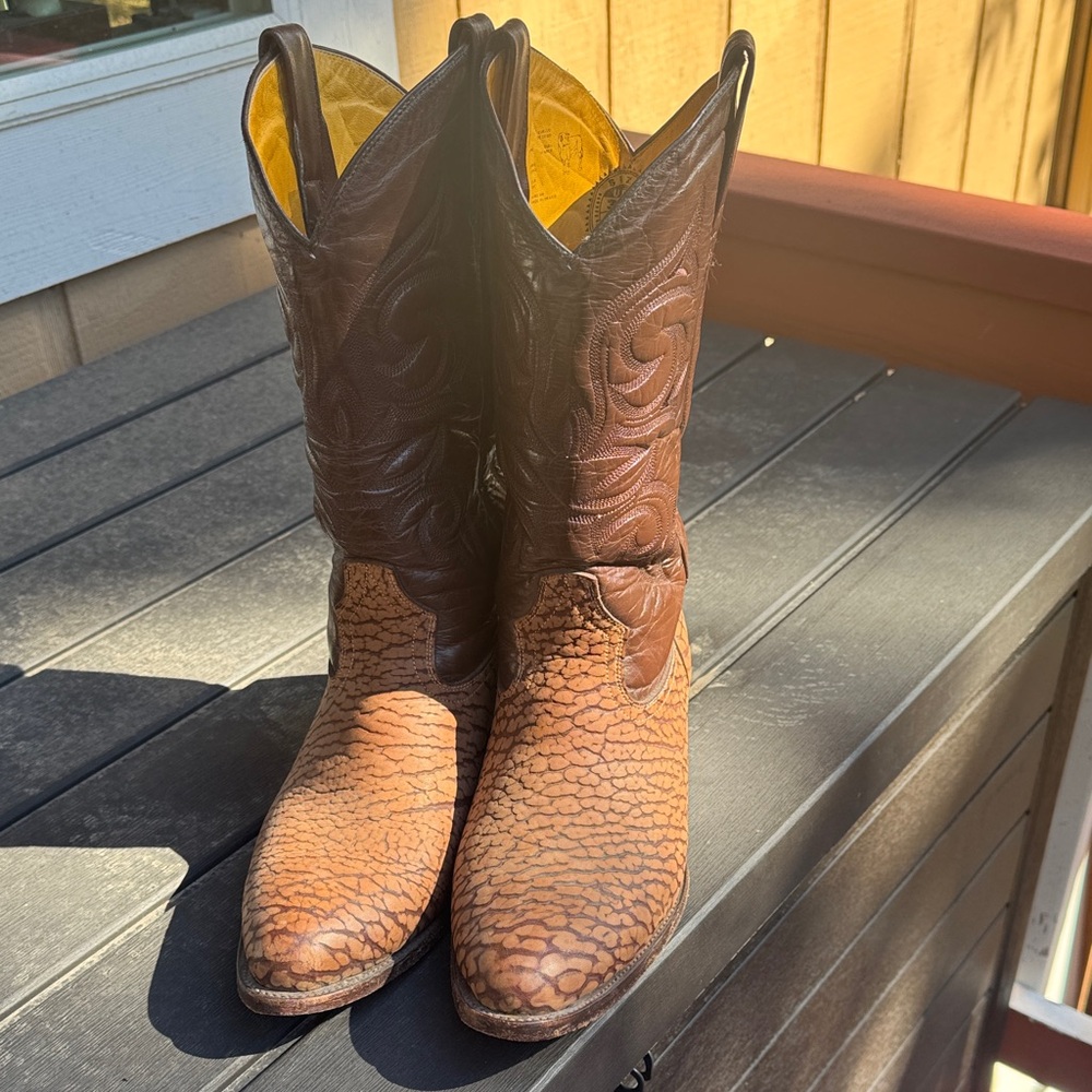 Brown Leather Cowboy Boots